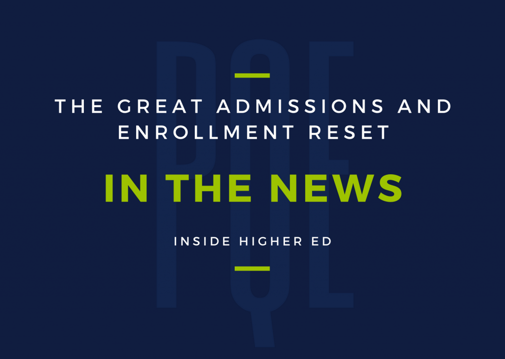 There’s no doubt that many colleges and universities are facing immediate threats to their financial survival as a result of the COVID-19 pandemic. When Robert Zemsky, a professor at the University of Pennsylvania, stated in his recent book, The College Stress Test, that 10 percent of the nation’s colleges were at risk of closing, his prediction sounded dire enough. Recently, he told ABC News, “We think another 10 percent is at risk because of the virus.” It’s not surprising that throughout the country, colleges and universities are engaged in desperate operations to rescue their 2020-21 enrollments.