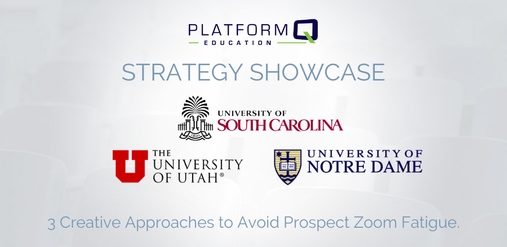 In a post-college fair world it can be easy to fall into the trap of continuous effort with mixed results. Zooming from meeting to meeting or waiting patiently for a “visitor” in a virtual booth took up a lot of time this fall; contributing to double digit declines in inquiries and applications.