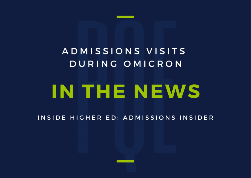 “The biggest challenge facing enrollment managers now is that they are being pulled in two different directions. On one hand, they understand the value of digital engagement as a tool in their tool kit. On the other, they are under pressure to return to what their leadership deems ‘normal.’ All while being asked to make up for the Great Resignation...